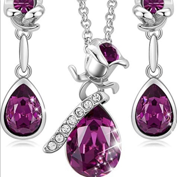 Necklace for Women 18K RoseGold Plated Jewelry Set - Picture 3 of 3